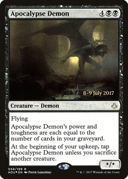 Apocalypse Demon, Prerelease Cards 58