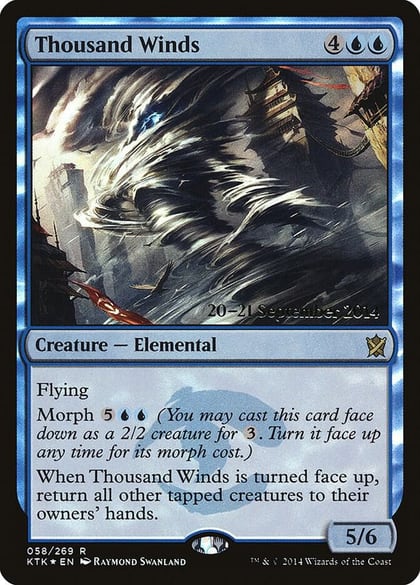 Thousand Winds, Prerelease Cards 58