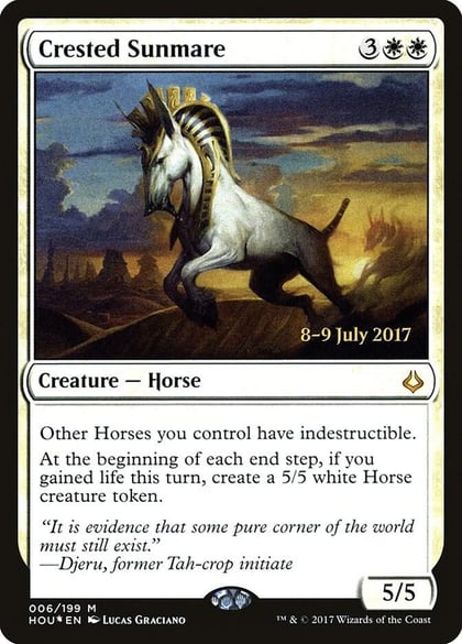Crested Sunmare, Prerelease Cards 6