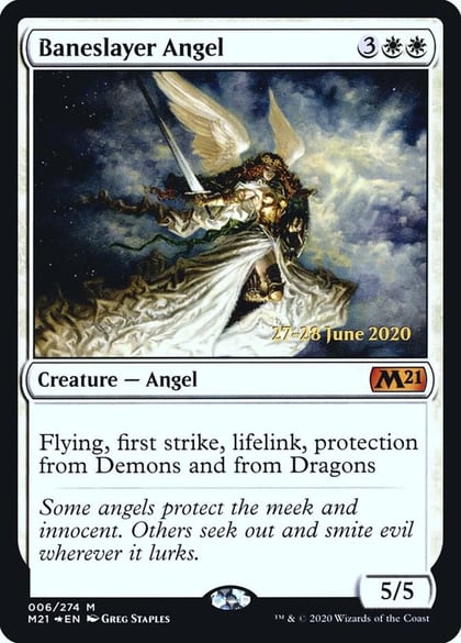 Baneslayer Angel, Prerelease Cards 6