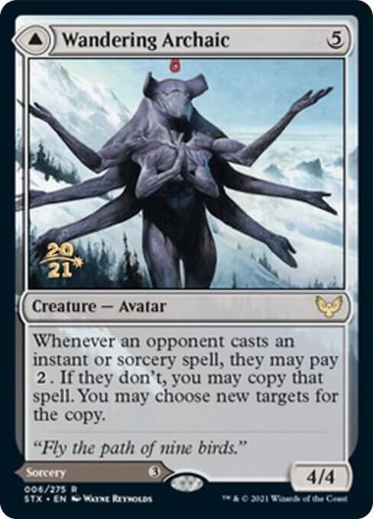 Wandering Archaic, Prerelease Cards 6