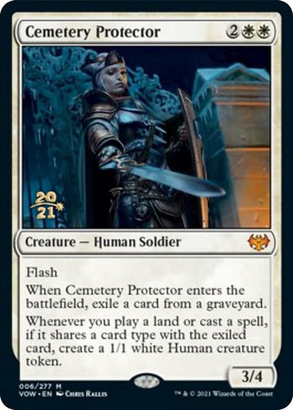 Cemetery Protector, Prerelease Cards 6