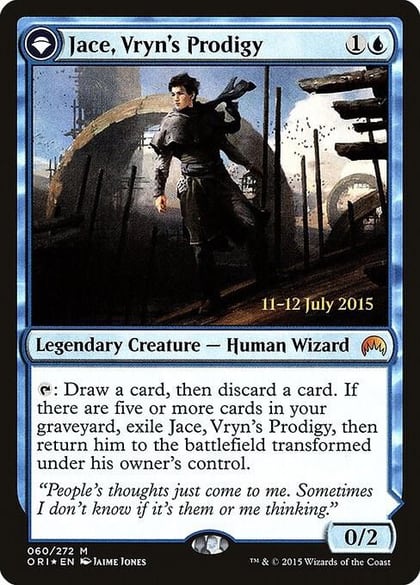 Jace, Vryn's Prodigy, Prerelease Cards 60