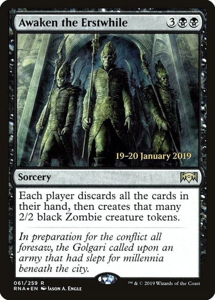 Awaken the Erstwhile, Prerelease Cards 61