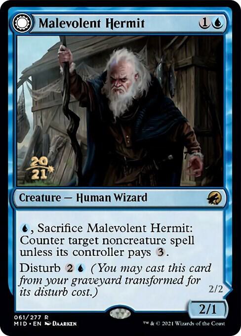 Malevolent Hermit, Prerelease Cards 61