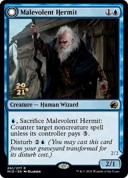 Malevolent Hermit, Prerelease Cards 61