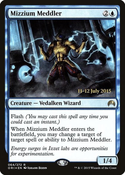 Mizzium Meddler, Prerelease Cards 64