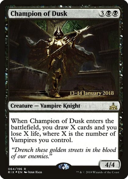 Champion of Dusk, Prerelease Cards 64