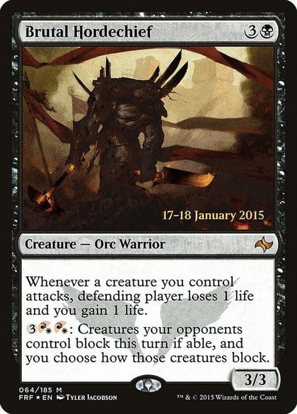 Brutal Hordechief, Prerelease Cards 64