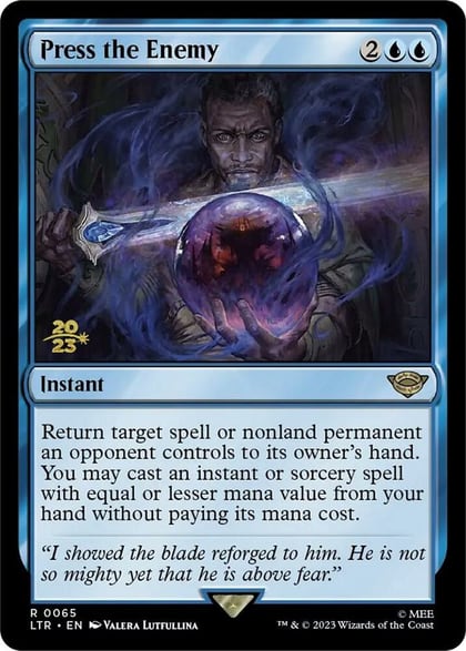 Press the Enemy, Prerelease Cards 65