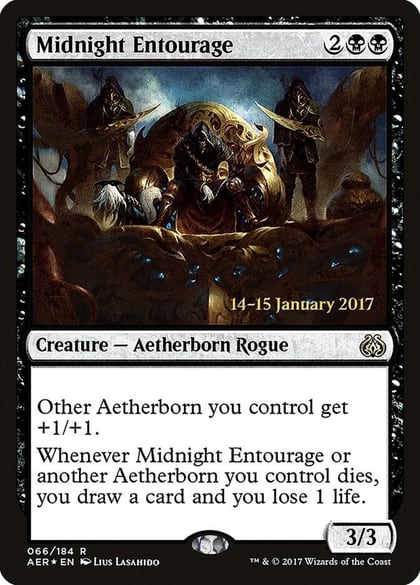 Midnight Entourage, Prerelease Cards 66