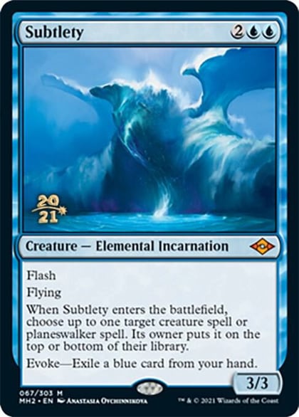 Subtlety, Prerelease Cards 67