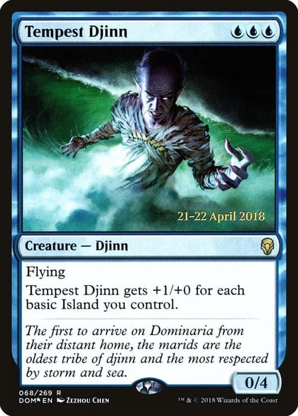 Tempest Djinn, Prerelease Cards 68