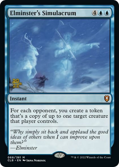 Elminster's Simulacrum, Prerelease Cards 68