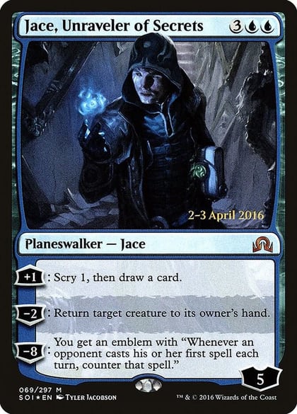 Jace, Unraveler of Secrets, Prerelease Cards 69