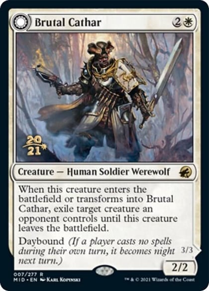 Brutal Cathar, Prerelease Cards 7