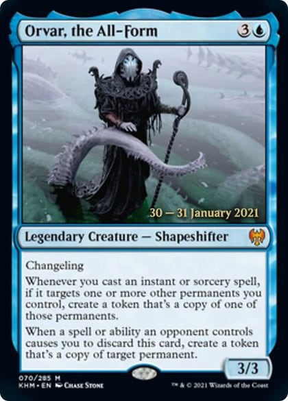 Orvar, the All-Form, Prerelease Cards 70