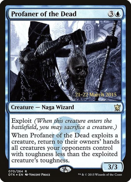 Profaner of the Dead, Prerelease Cards 70
