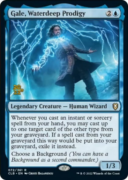 Gale, Waterdeep Prodigy, Prerelease Cards 72