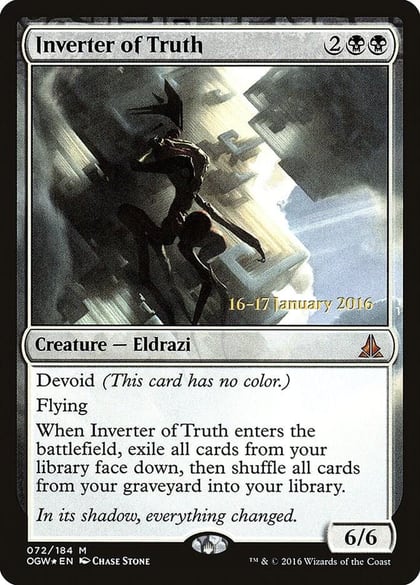 Inverter of Truth, Prerelease Cards 72