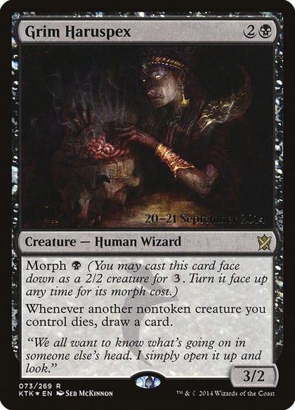 Grim Haruspex, Prerelease Cards 73