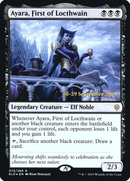 Ayara, First of Locthwain, Prerelease Cards 75