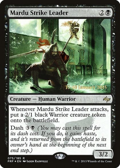Mardu Strike Leader, Prerelease Cards 75