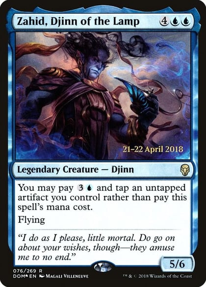 Zahid, Djinn of the Lamp, Prerelease Cards 76