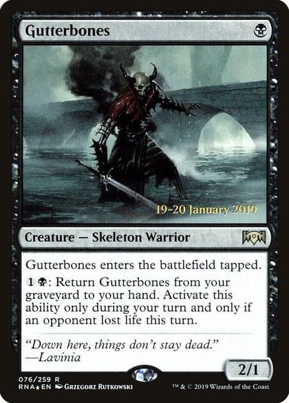 Gutterbones, Prerelease Cards 76