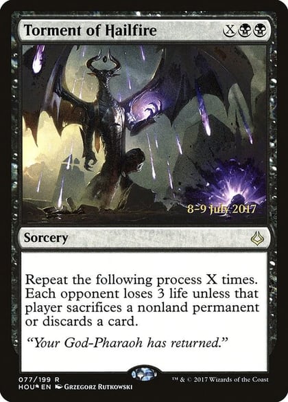 Torment of Hailfire, Prerelease Cards 77