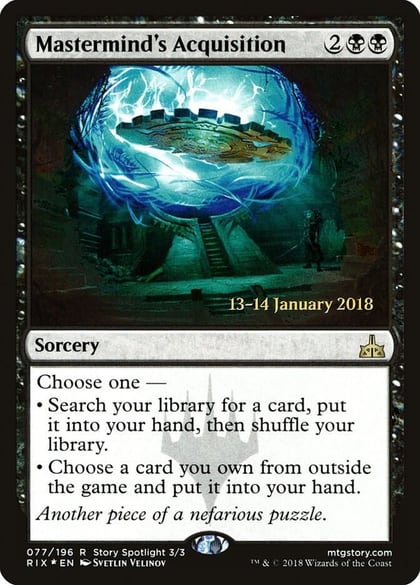 Mastermind's Acquisition, Prerelease Cards 77