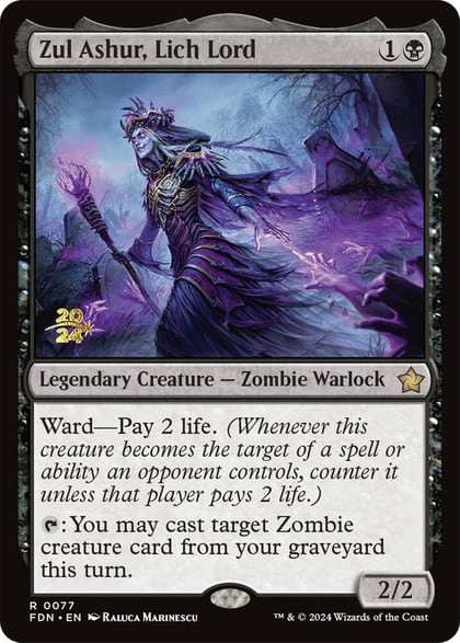 Zul Ashur, Lich Lord, Prerelease Cards 77