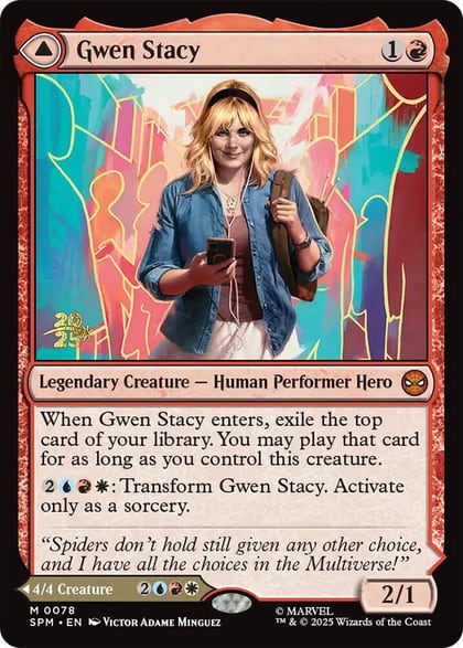 Gwen Stacy, Prerelease Cards 78