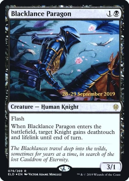 Blacklance Paragon, Prerelease Cards 79