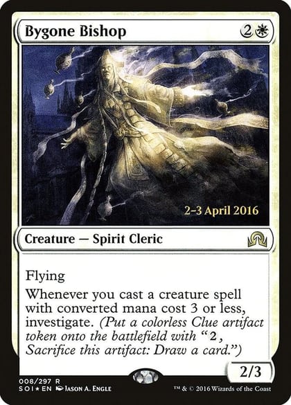 Bygone Bishop, Prerelease Cards 8