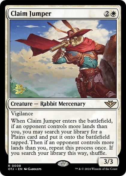 Claim Jumper, Prerelease Cards 8