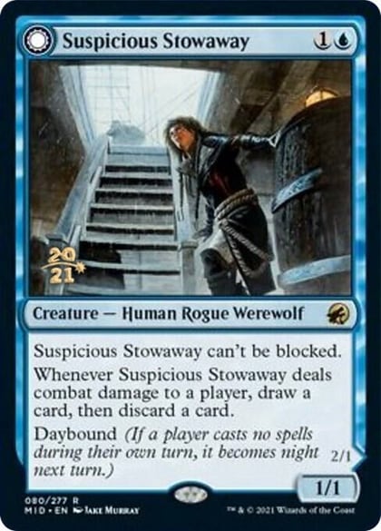 Suspicious Stowaway, Prerelease Cards 80