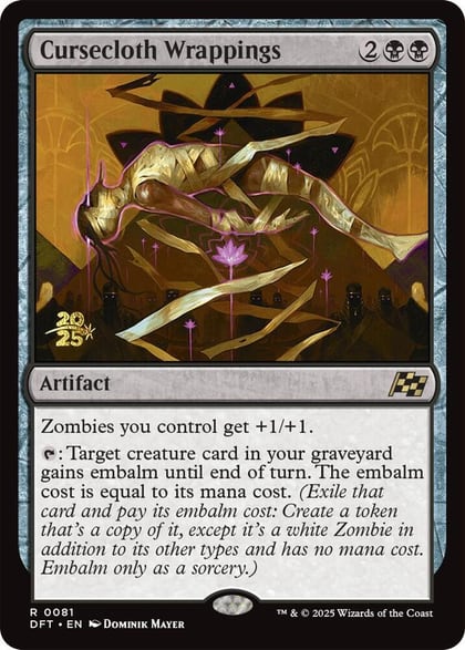 Cursecloth Wrappings, Prerelease Cards 81