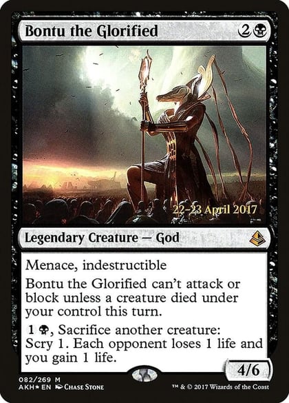 Bontu the Glorified, Prerelease Cards 82