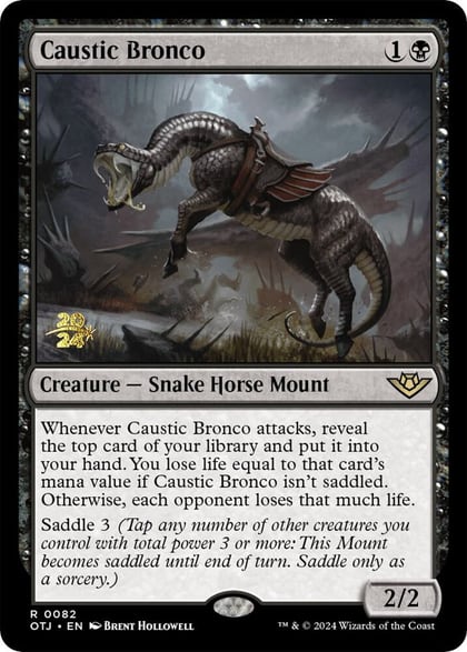 Caustic Bronco, Prerelease Cards 82