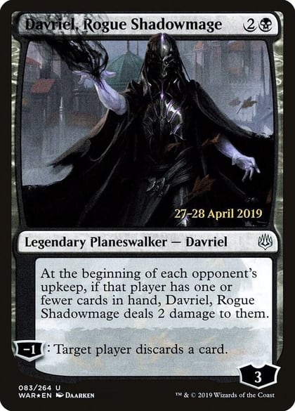 Davriel, Rogue Shadowmage, Prerelease Cards 83