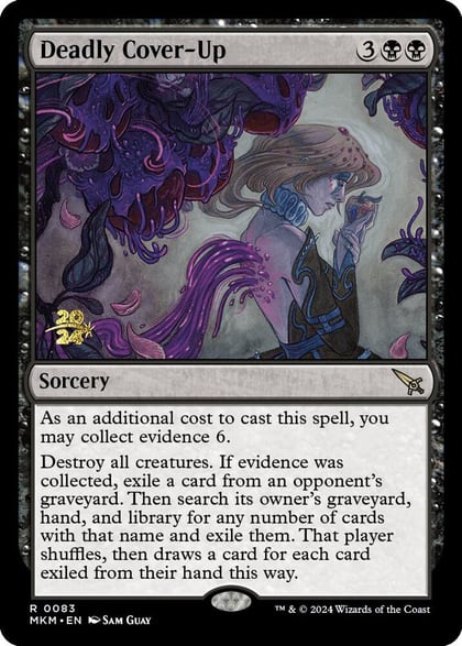 Deadly Cover-Up, Prerelease Cards 83