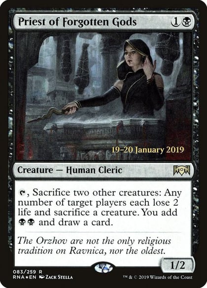 Priest of Forgotten Gods, Prerelease Cards 83