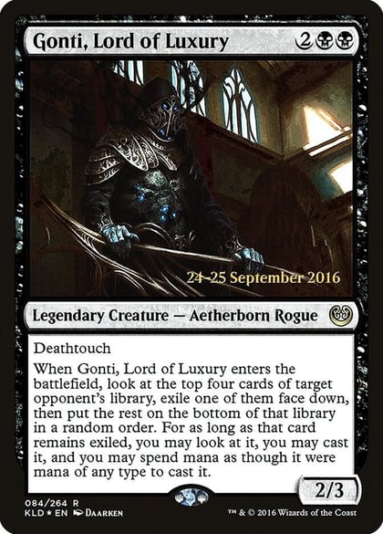 Gonti, Lord of Luxury, Prerelease Cards 84