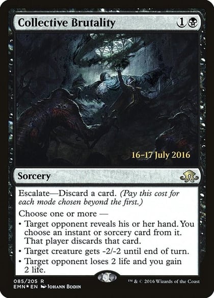 Collective Brutality, Prerelease Cards 85