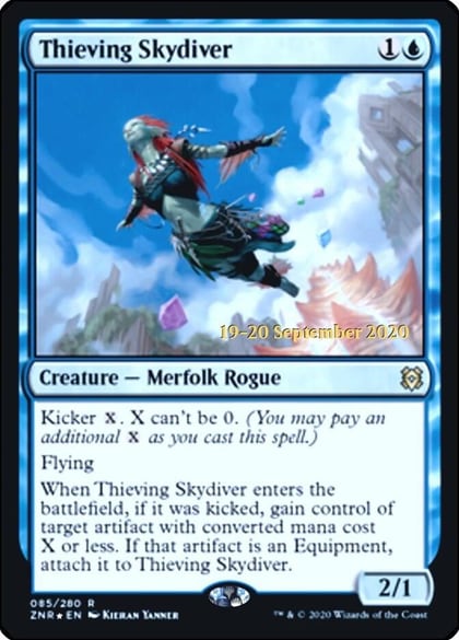 Thieving Skydiver, Prerelease Cards 85