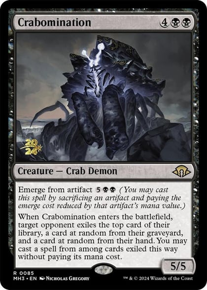Crabomination, Prerelease Cards 85