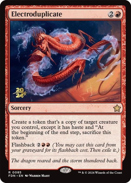 Electroduplicate, Prerelease Cards 85