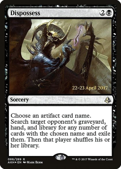Dispossess, Prerelease Cards 86