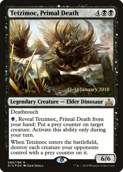 Tetzimoc, Primal Death, Prerelease Cards 86